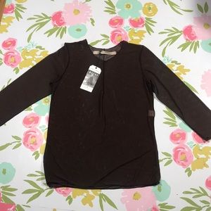 Cynthia Ashby NWT ✨ essential mesh top M